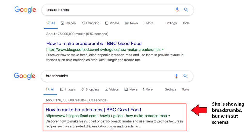 breadcrumb schema