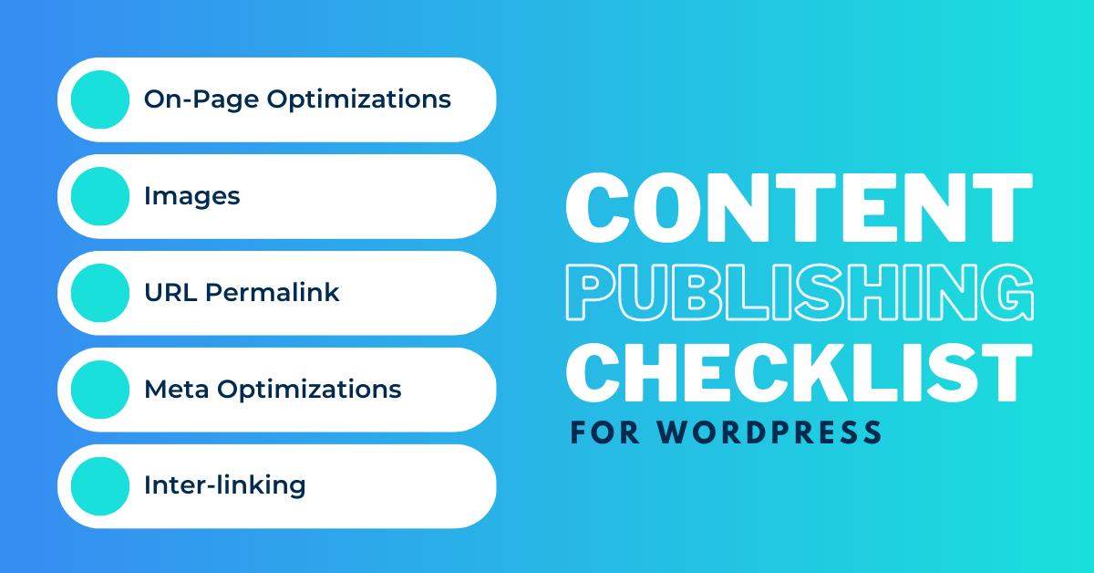 Content Publishing Checklist