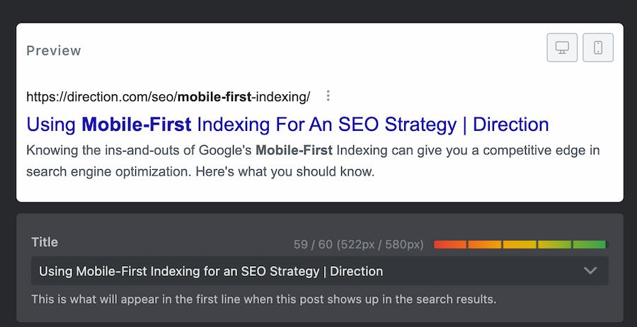 SEO Title Description for SEO Optimized Blog Content