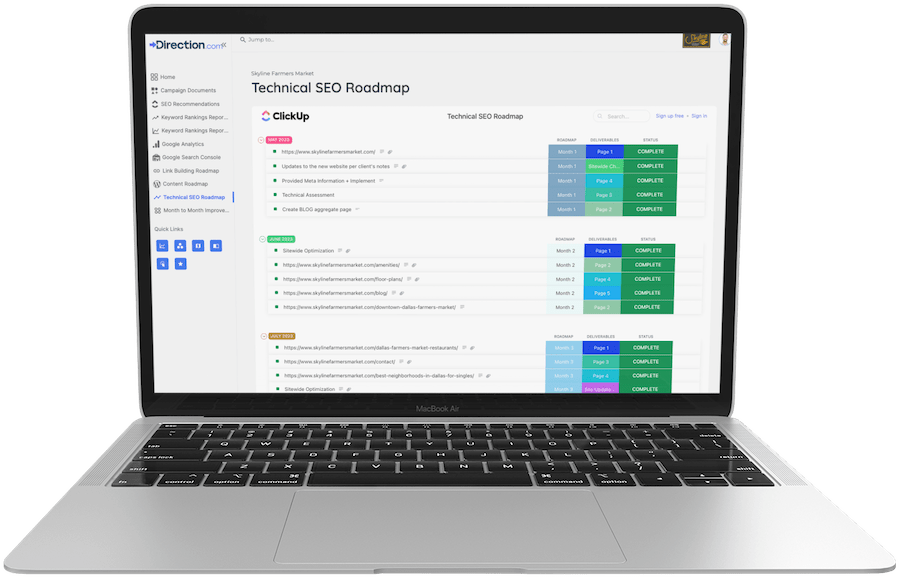 technical seo roadmap skyline