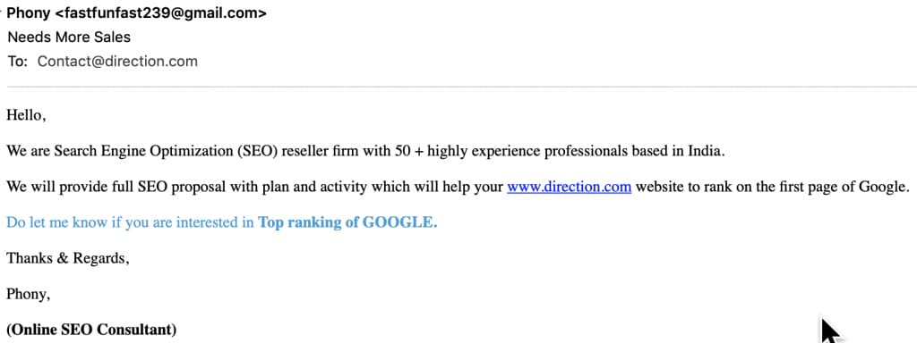 How Much Does SEO Cost? The 2024 SEO Pricing Guide 7 seo email marketing scam by cheap overseas contractors