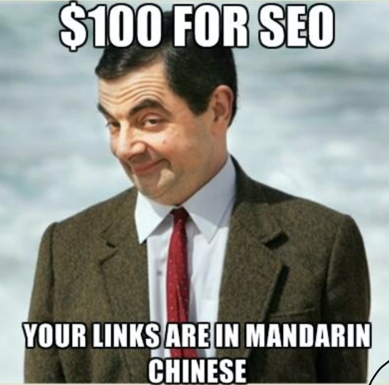 100 for seo meme