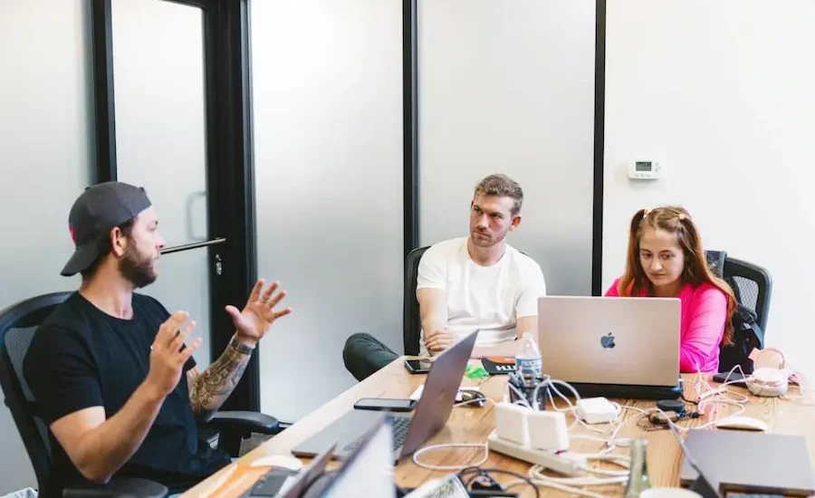 Team collaboration at Direction HQ