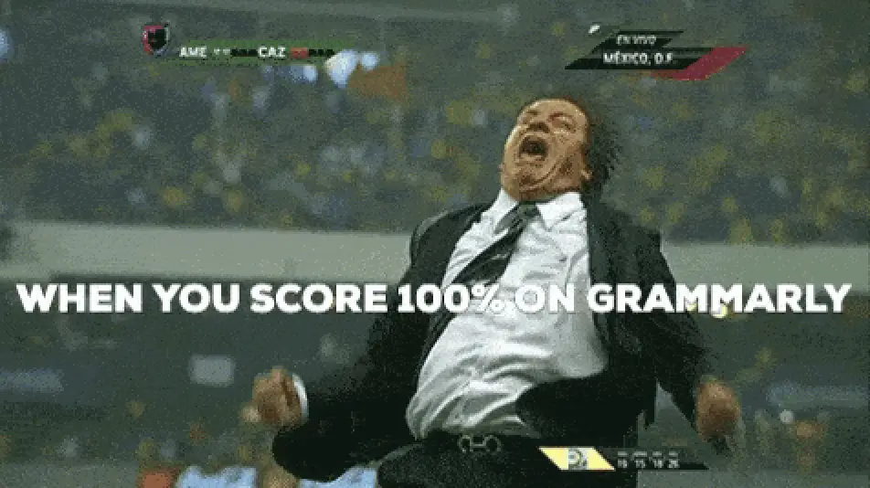 score 100 grammarly