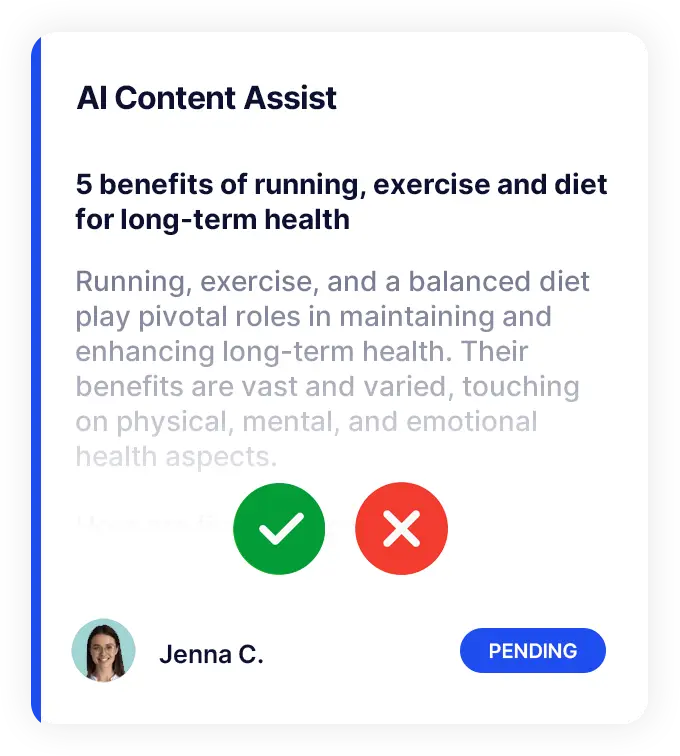 Image of an AI content writing widget