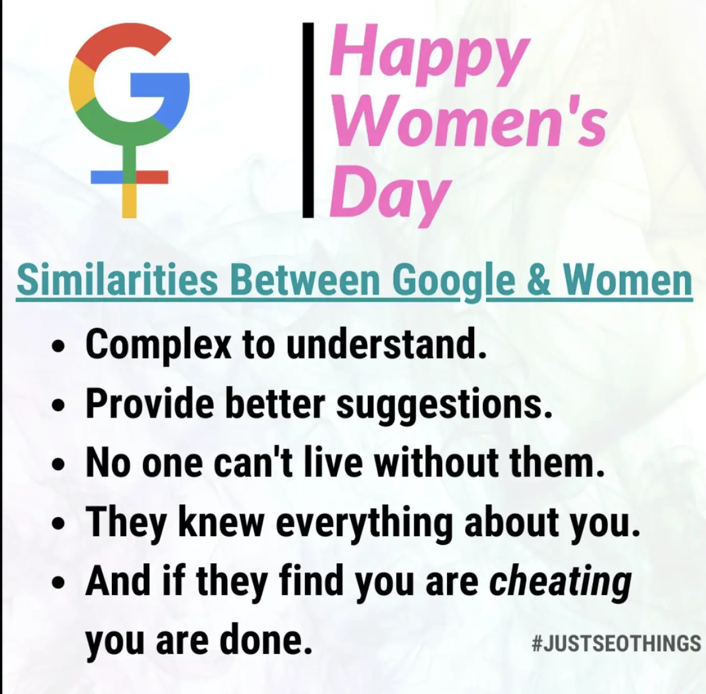 google seo meme womens day