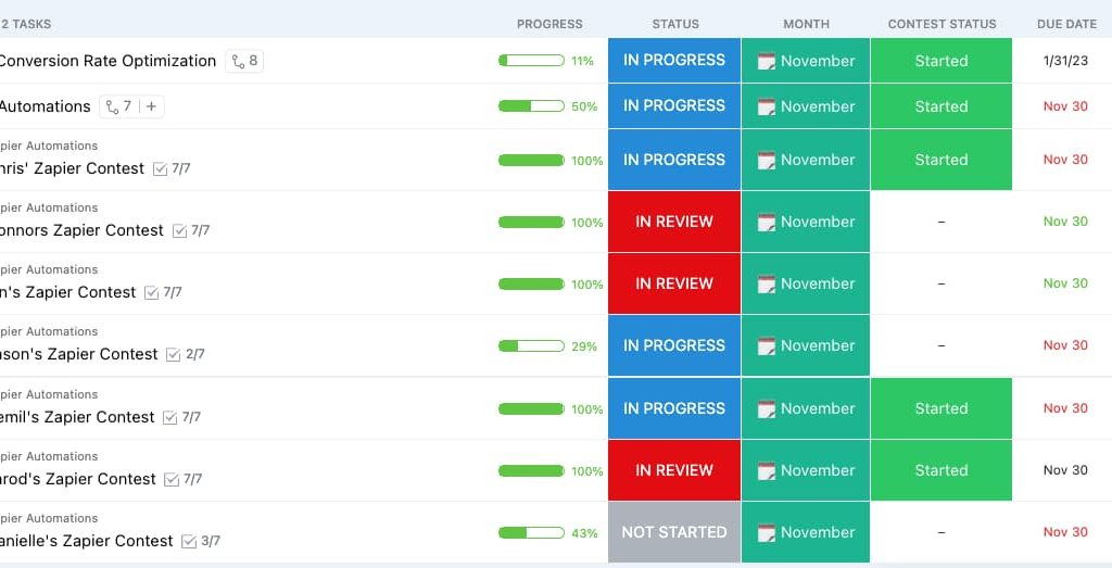 clickup core values contest