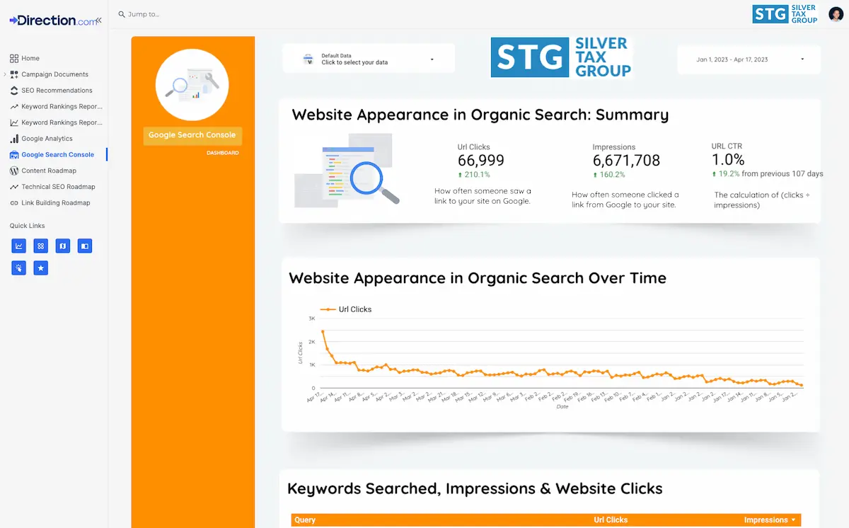 google search console reporting 1