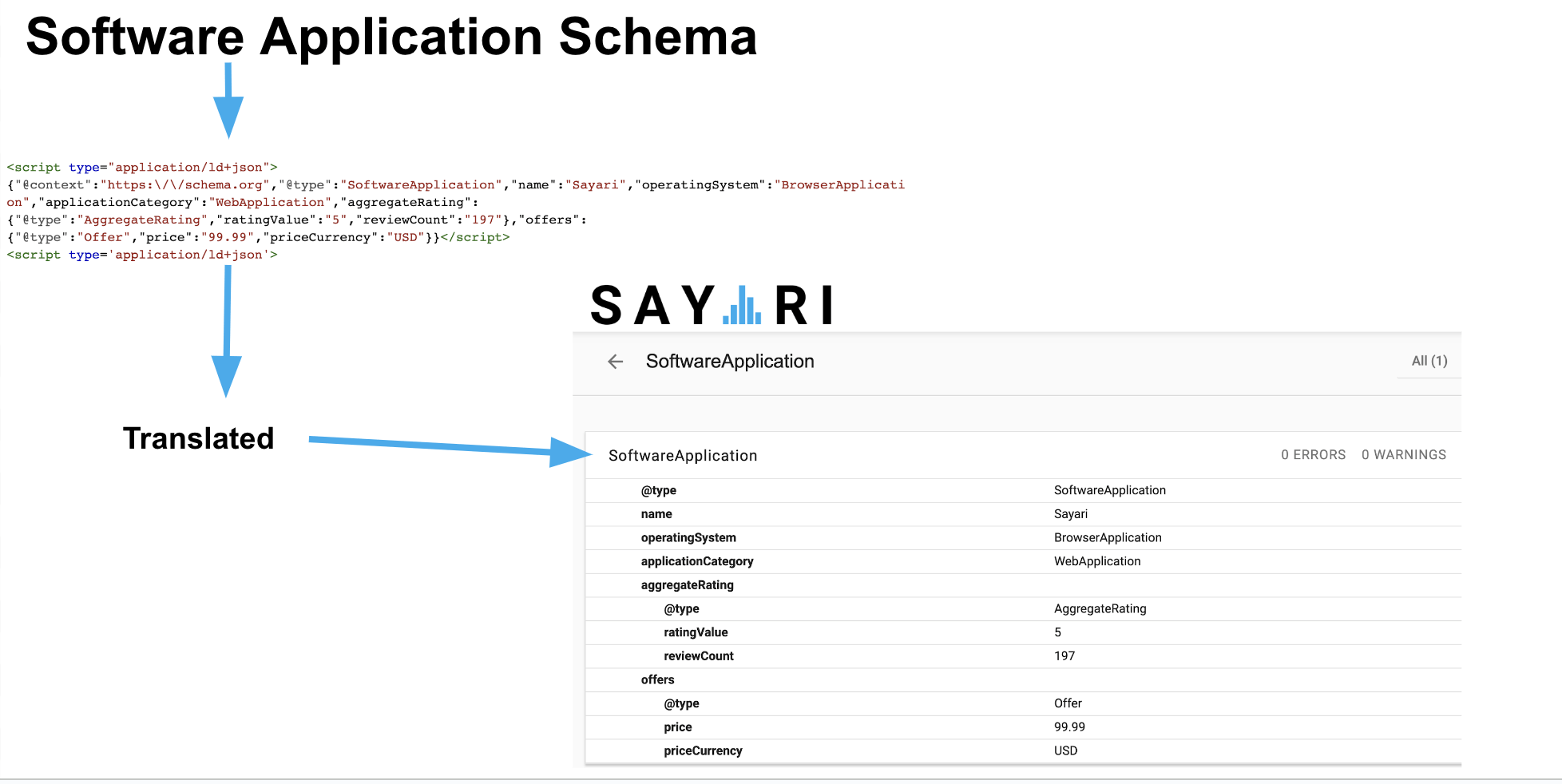 Sayari Software Application Schema