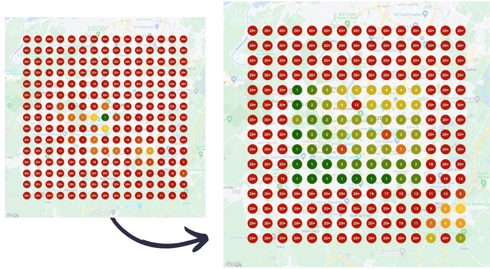 Spyglass Realty Maps Rankings Organic search