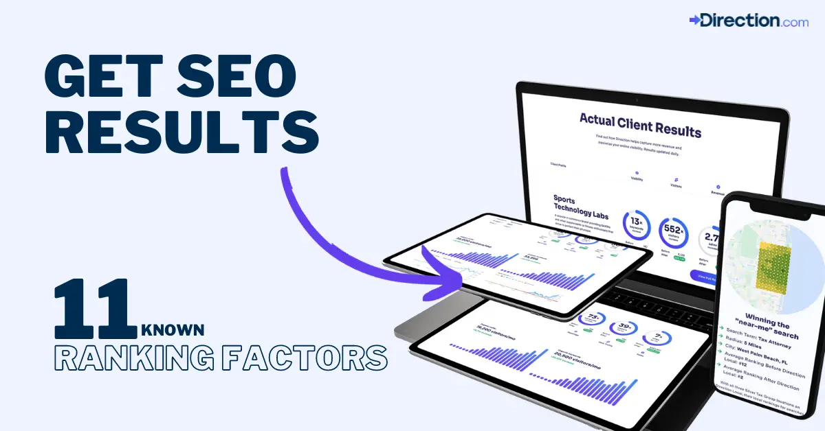 known SEO ranking factors