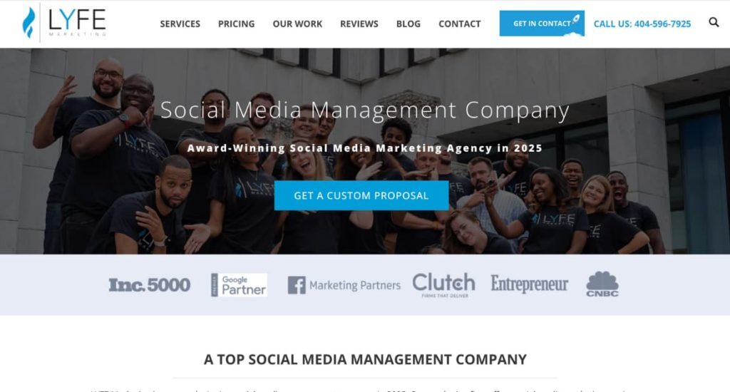 The Top 10 Travel Marketing Agencies: Your Guide to SEO, Paid Media, and AI Visibility in 2025 2 lyfe homepage