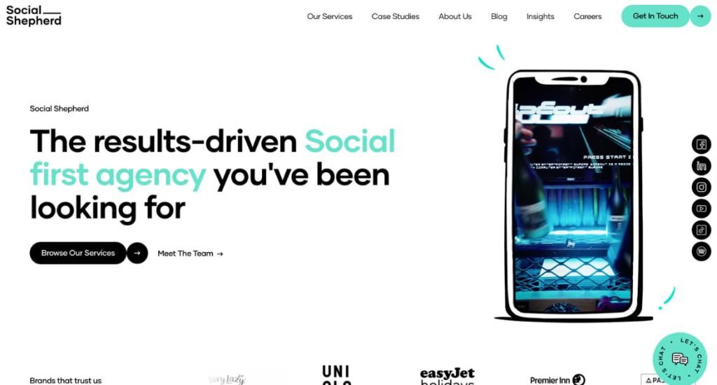 The Top 10 Travel Marketing Agencies: Your Guide to SEO, Paid Media, and AI Visibility in 2025 6 social shepard homepage