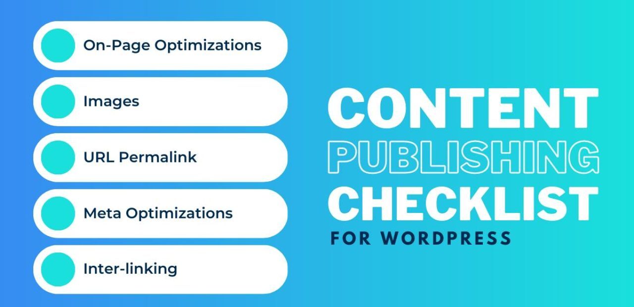 Content Publishing Checklist