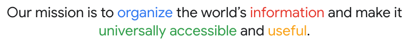 5 Reasons Consistent Content & Blogging is Essential for SEO 2 google mission