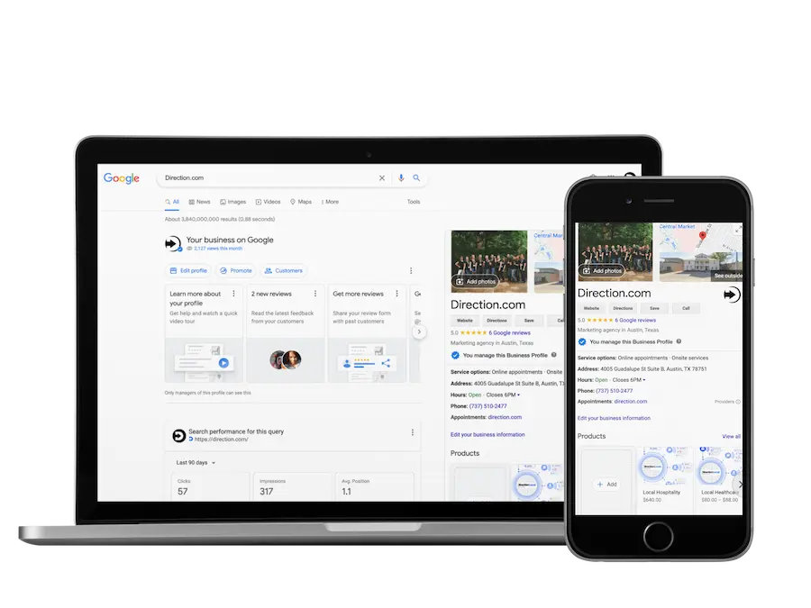 Direction.com Google Business Profile