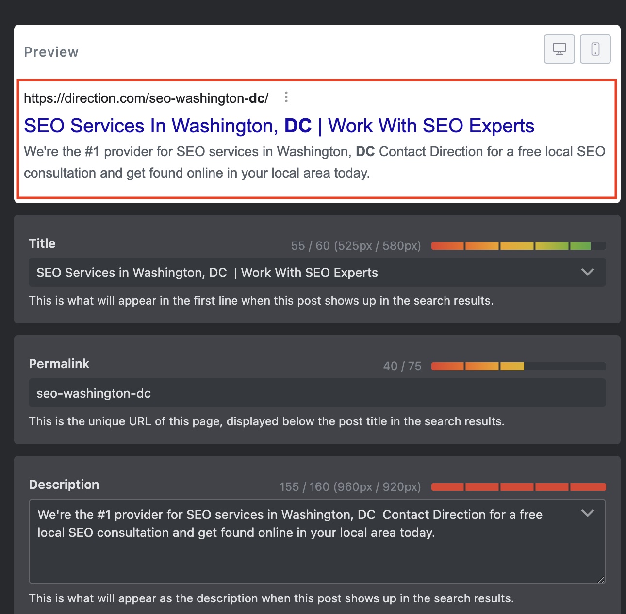 Local SEO Titles Meta